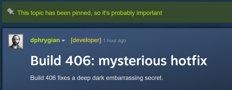 Illustration for article titled Indie Game Gets Patch To Fix Typo That Nobody Noticed For Six Years